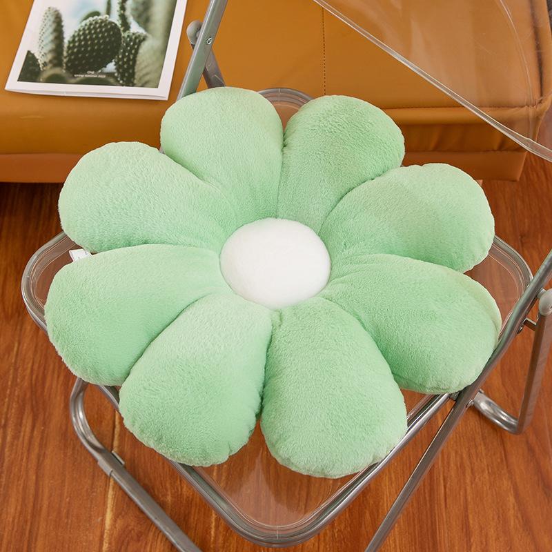 

Маленькая подушка-лепесток ромашки, новая милая плюшевая игрушка, подушка-лепесток с восемью лепестками, подушка для сиденья в офисе 40cm0.21kg зелёный