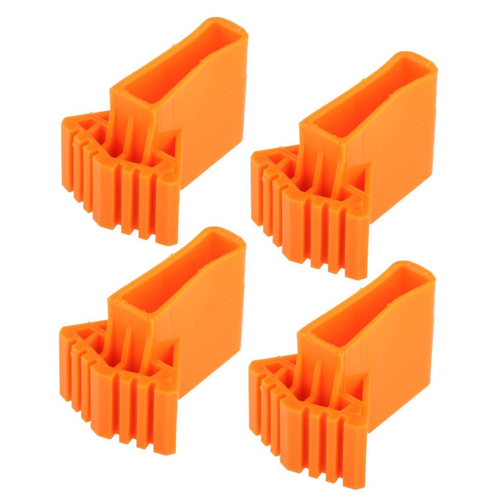 4-Pack Ladder Non Slip Feet Attic Ladder Leg Protector Trapezoid Pads Furniture Foot Rubber Pads for Accessories Replacement Kit
