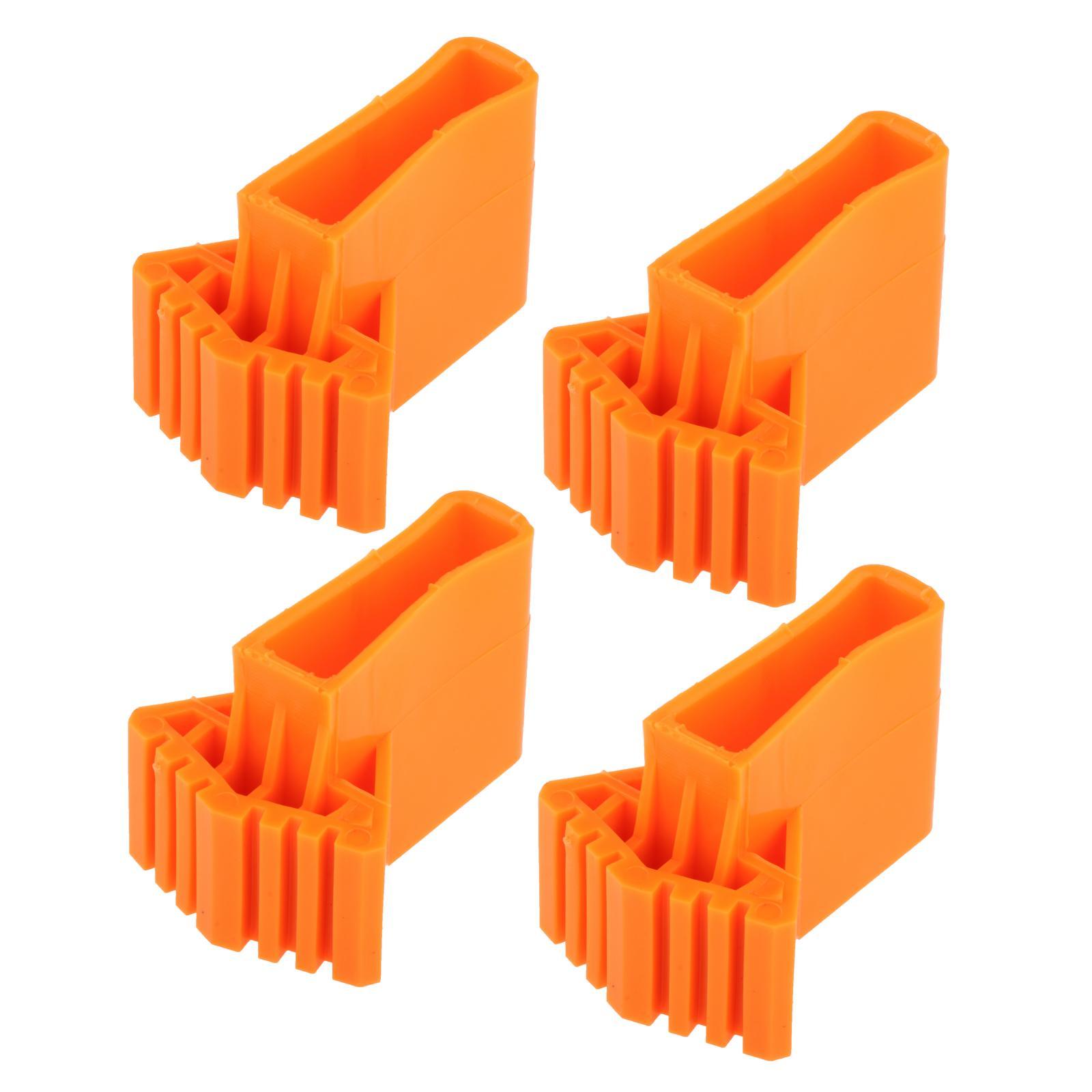 

4-Pack Ladder Non Slip Feet Attic Ladder Leg Protector Trapezoid Pads Furniture Foot Rubber Pads for Accessories Replacement Kit жовтий