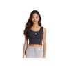 adidas Essentials Sportswear Logo Round Neck Comfortable Casual Vest Women Tops Black White JE1321