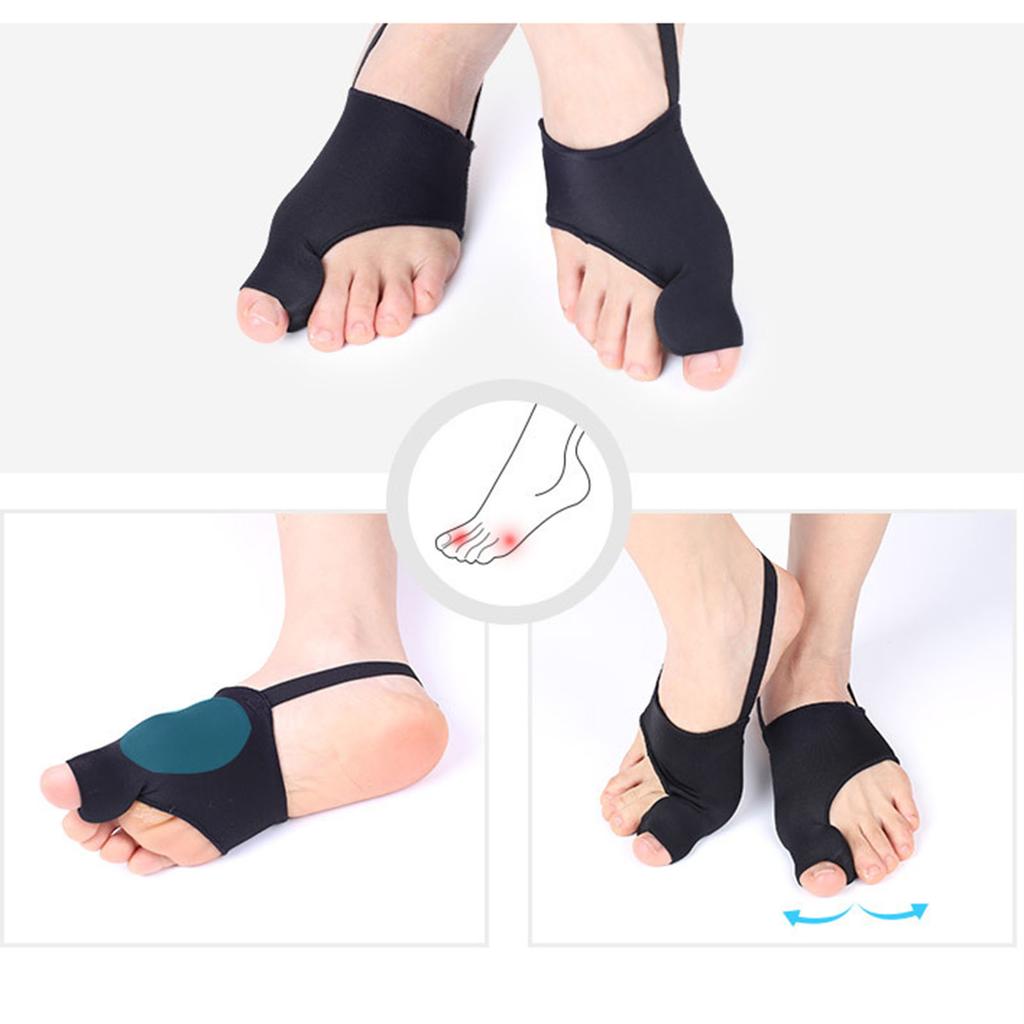 1 Pair Toe Separator Hallux Valgus Bunion Corrector Orthotics Big Toe Bunion Splint Pain Relief Correction Sock Straightener