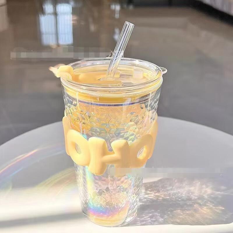 Libaiyi Double-Drink Portable Glass Cup
