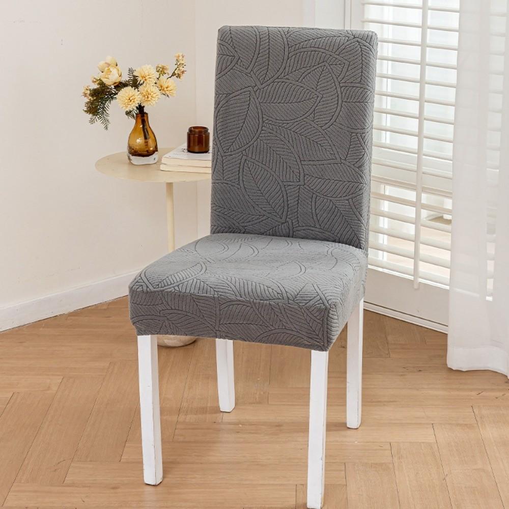 Elastic Stretch Dining Chair Cover Long Jacquard Chair Cushion Cover Waterproof Seat Covers Chair Protectors