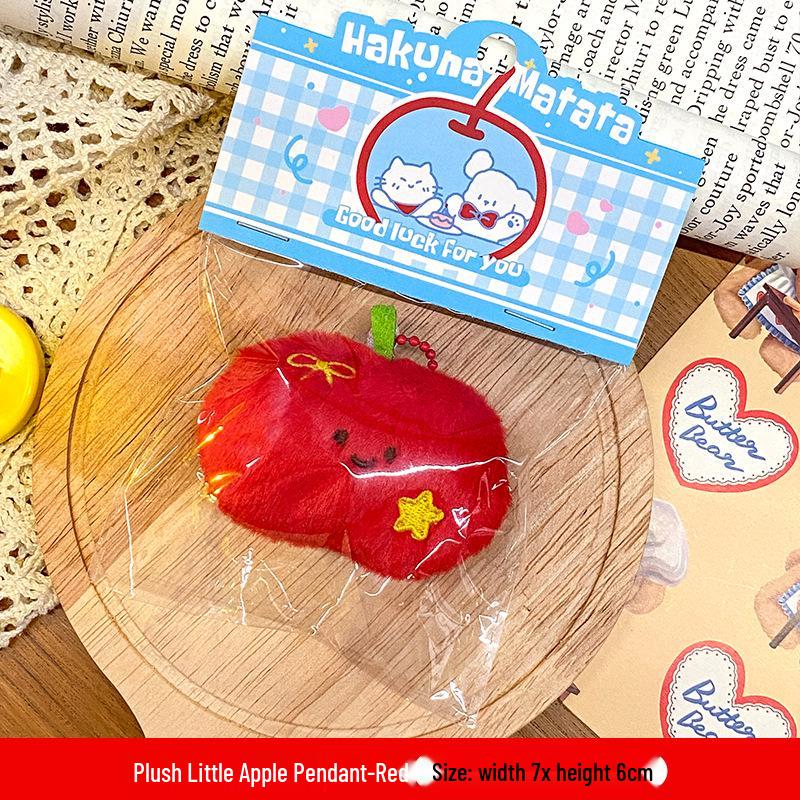 Plush Food Doll Charms: Cute Keychain Ornaments with Squeaky Small Dolls