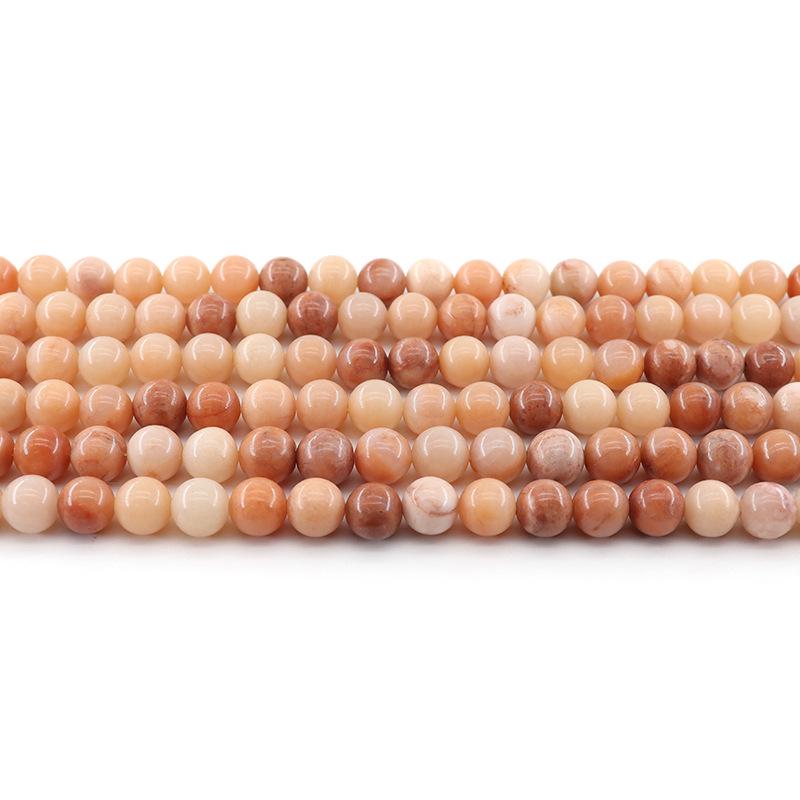 Opaque Pink Dongling Natural Stone Beads for DIY Jewelry Accessories