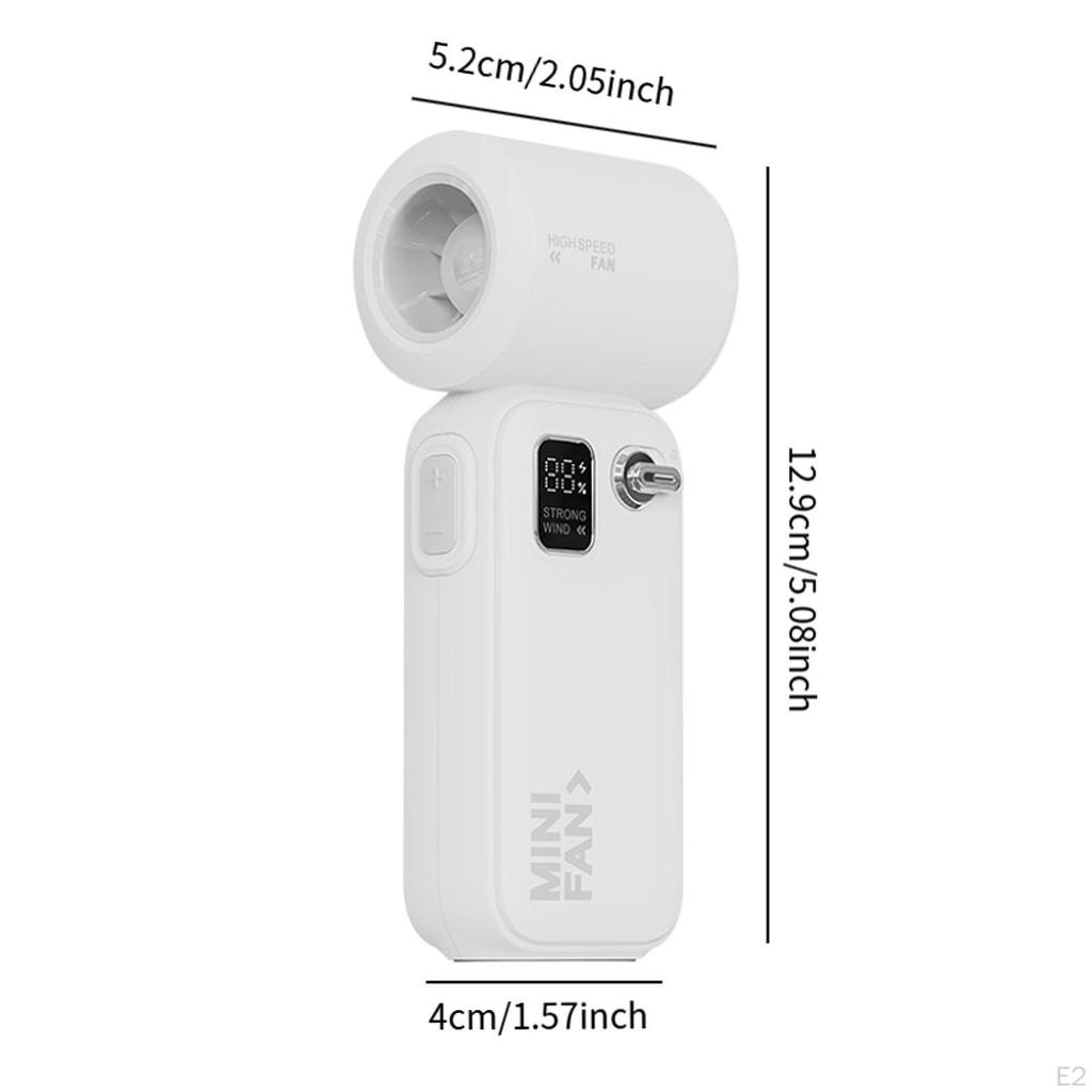 Turbo Hand Fan ,Handheld ,Portable Speeds Adjustable Rechargeable Mini Pocket for Women Men Girls