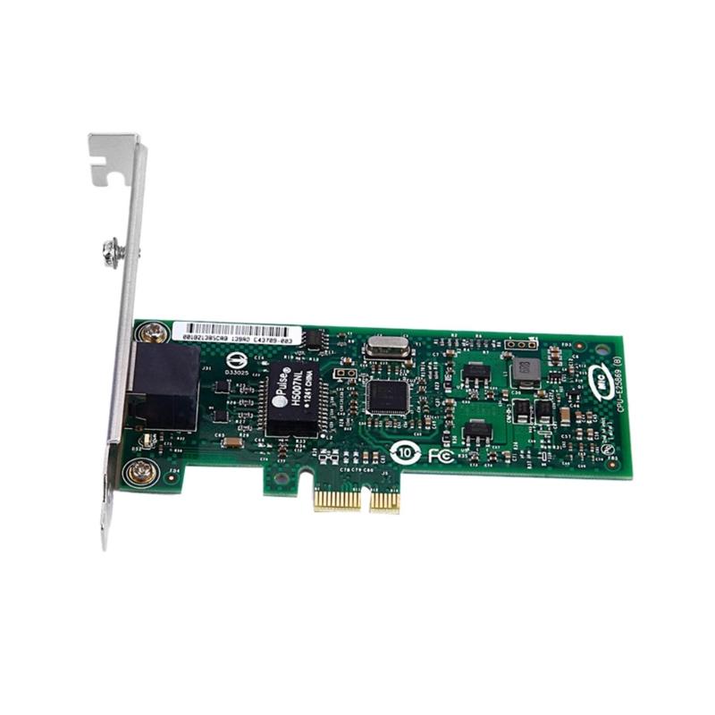 PCI-Express ev1.1 2.5GT Desktop  Adapter 82574L Chip 10/100/1000Mbps thernet-  Card ngle j45