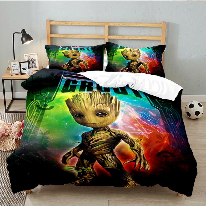 Gr-oot Valentine's Day 3PCS Bedding set,Ideal for 1pc Duvet Cover And 2pcs Pillowcases Perfect for Fan gift,Ideal for Bedroom, Dormitory