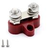 1 Pair Boat M8 Terminal Portable Fiberglass Base DC 48V Truck Automobile Dual Stud Terminals Accessories with Mounting Screws