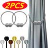 2 ST Magnetiska Kulor Gardinbindare Snöre Tillbehör Stänger Tillbehör Hållare Spännen Klämmor Krok Hållare Heminredning 2025