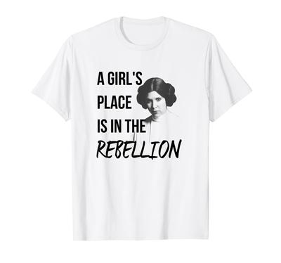 STAR WARS Classics A Girl Place Is In The Rebellion Leia T-Shirt