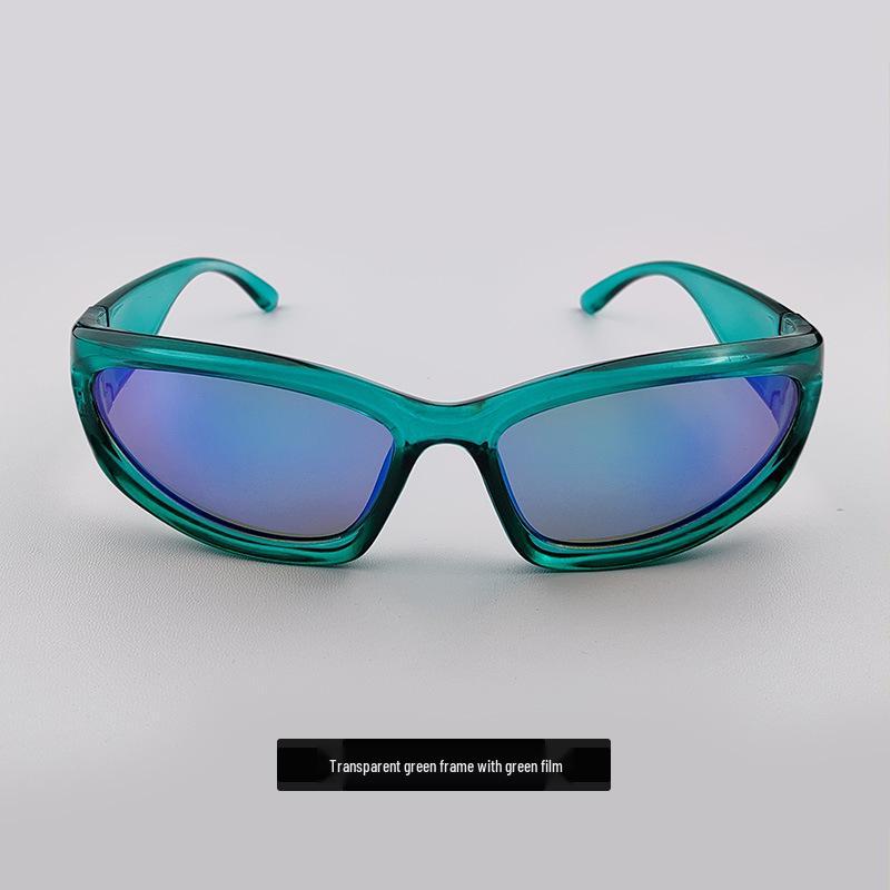 Cyberpunk Y2K Tech-Inspired Cycling Goggles - Spicy Girl Sunglasses