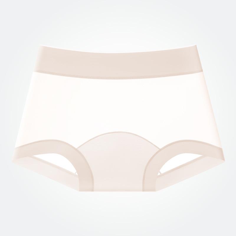 

Women s New Summer Ultra Thin Quick Dry Naked Sense Ice Silk No Trace Antibacterial Flat Angle Underwear XL тілесний