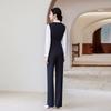 Tluoman Women's Professional Vest & Flared Pants Suit