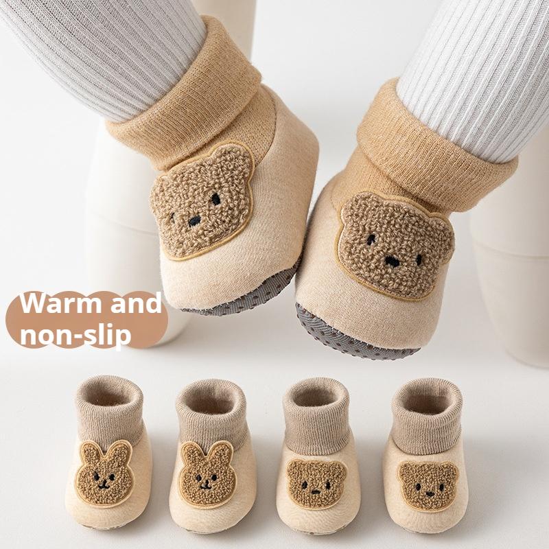Newborn Baby Pre-walking Shoes Baby Thick Warm Toddler Shoes Non-slip Floor Socks