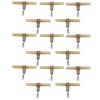 15pcs Fishing Crimp Swivel T Shaped RRing Reusable Portable Green Crossline Tackle Connector