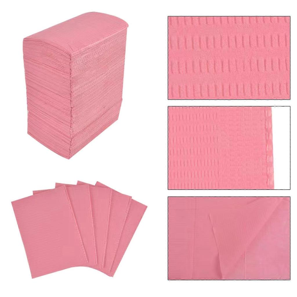 125Pcs Nail Art Table Mat Disposable Clean Pads for Nails Care Gel Polish Waterproof Tablecloths Manicure Tool Accessory  White