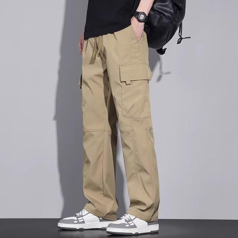Retro High Street Work Pants Men's Straight Leg Wide Leg Casual Pants Fashion Trend Ins Pants