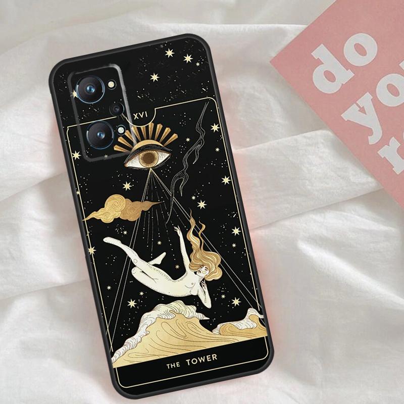 Astrology Tarot Cards Case For Realme C51 C75 C63 C61 C55 C53 C35 C65 C67 C71 15 11 12 13 14 Pro Plus GT6 GT7 Pro