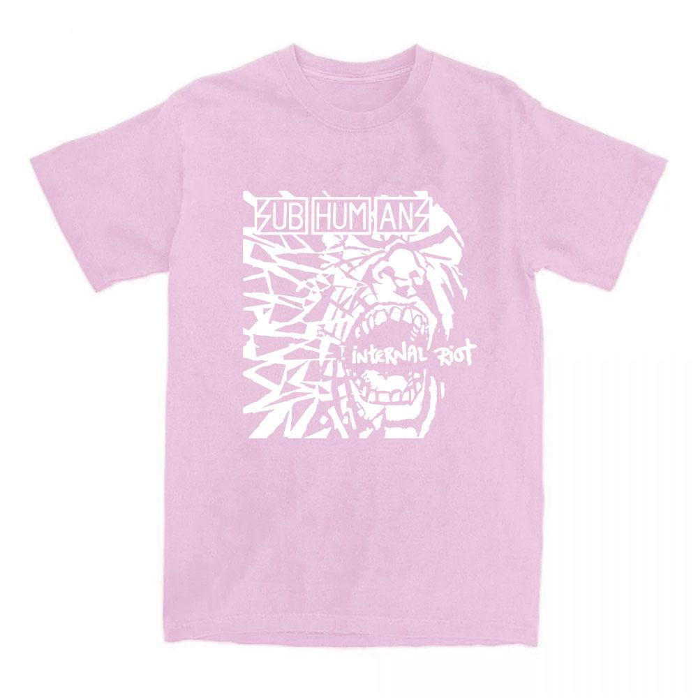 Streetwear Subhumans Rock Band Graphic Tshirts Grunge Fashion Summer T-shirt Casual Hip Hop Streetwear Graphic Tee Top