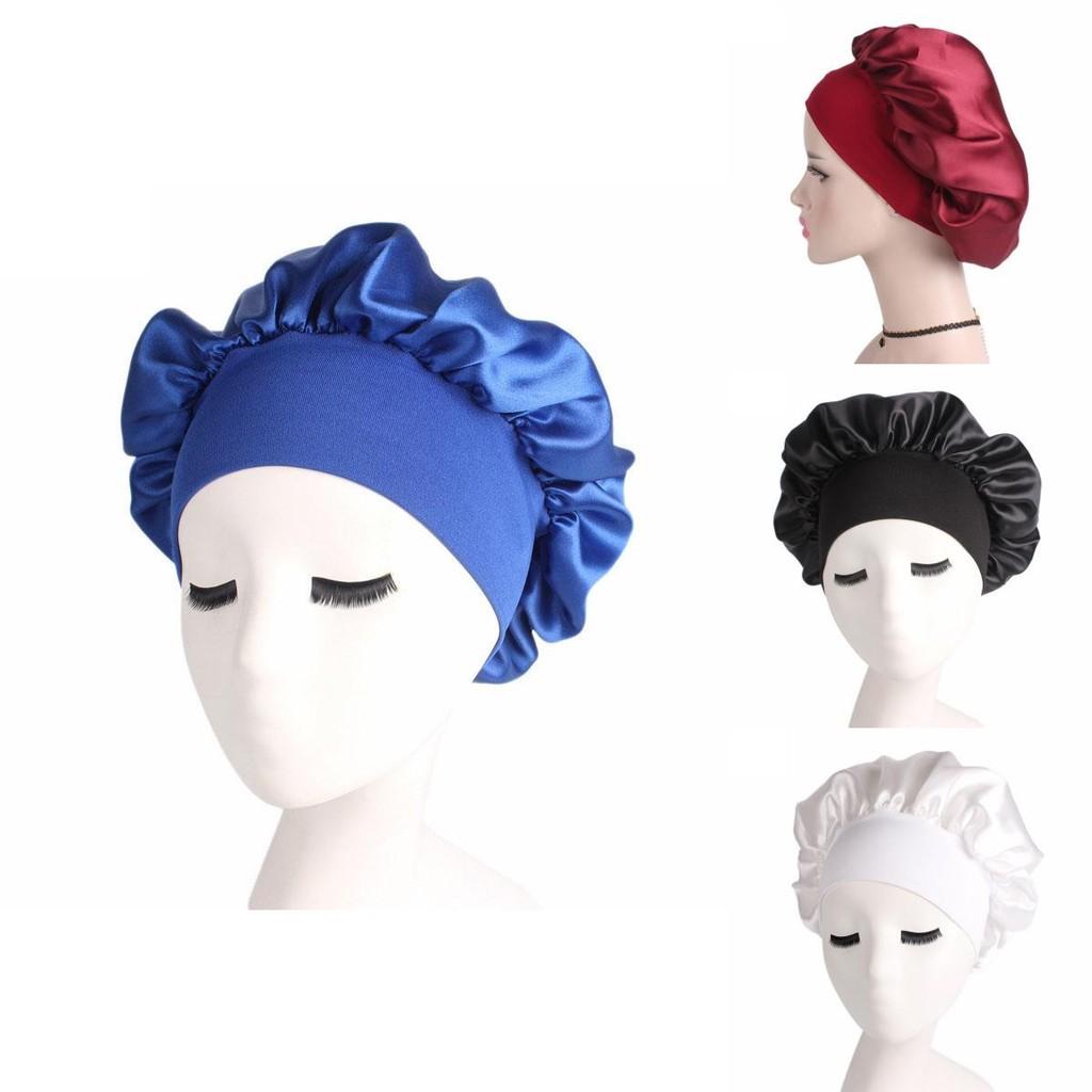 Luxurious Satin Night Sleep Cap For Women With Soft Silk Feel And Stylish Design