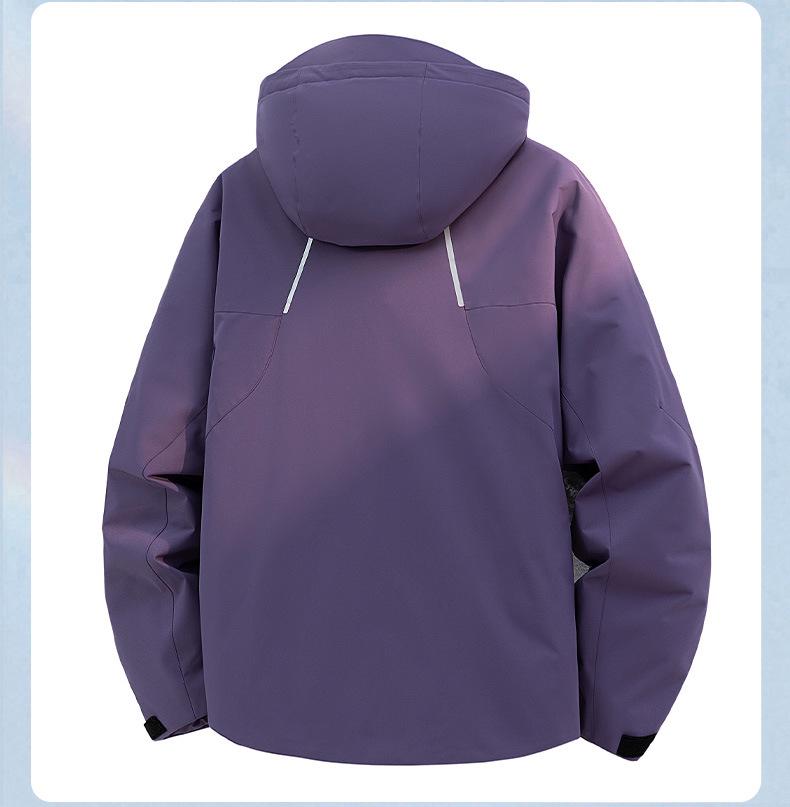 Men's Windproof Waterproof Down Jacket: Teen Casual Hooded Solid Color Outerwear for Autumn and Winter