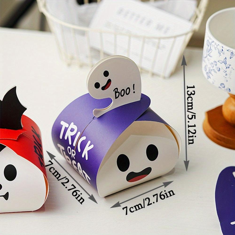 

20 шт. коробочки для подарков на Хэллоуин, бумажные подарочные коробки, складная коробка для упаковки подарков, коробка для хранения, коробка для демонстрации для пакетов со сладостями на Хэллоуин 20pcs ghost