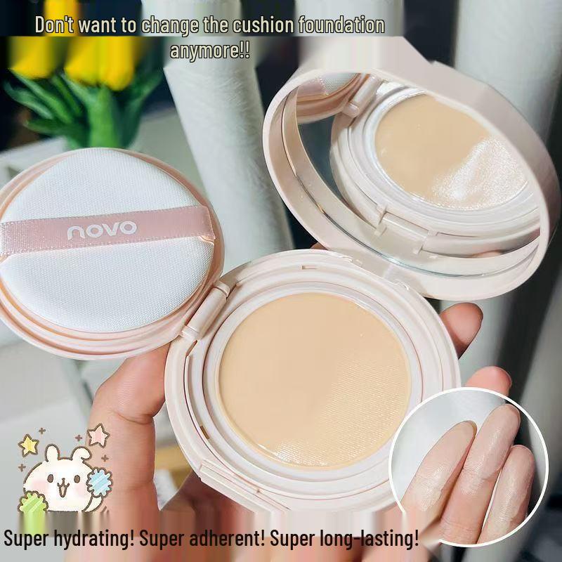 NOVO Translucent Gauze Cushion Foundation for Women - Concealing, Oil Control, Waterproof, Sweatproof, Long-lasting BB Cream.