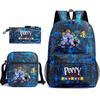Poppy's Game Time Starry Sky Elementary School Bag Nightmare Animal Large Capacity Backpack Three-piece Set
