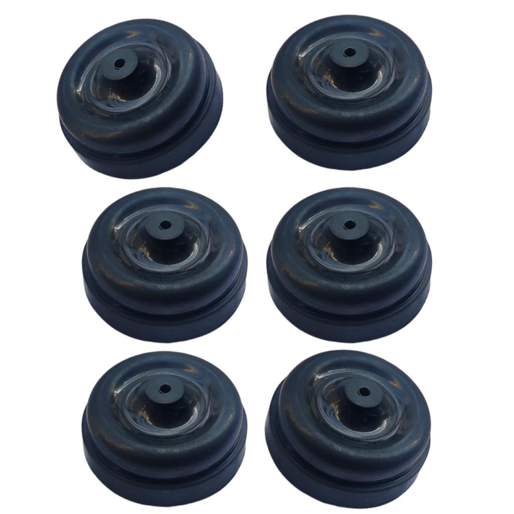 Pack Of 6 Aquarium Air Pump Diaphragms Replacement Rubber Silicone Cup Part For Fishtank Oxygen Pump Accessories