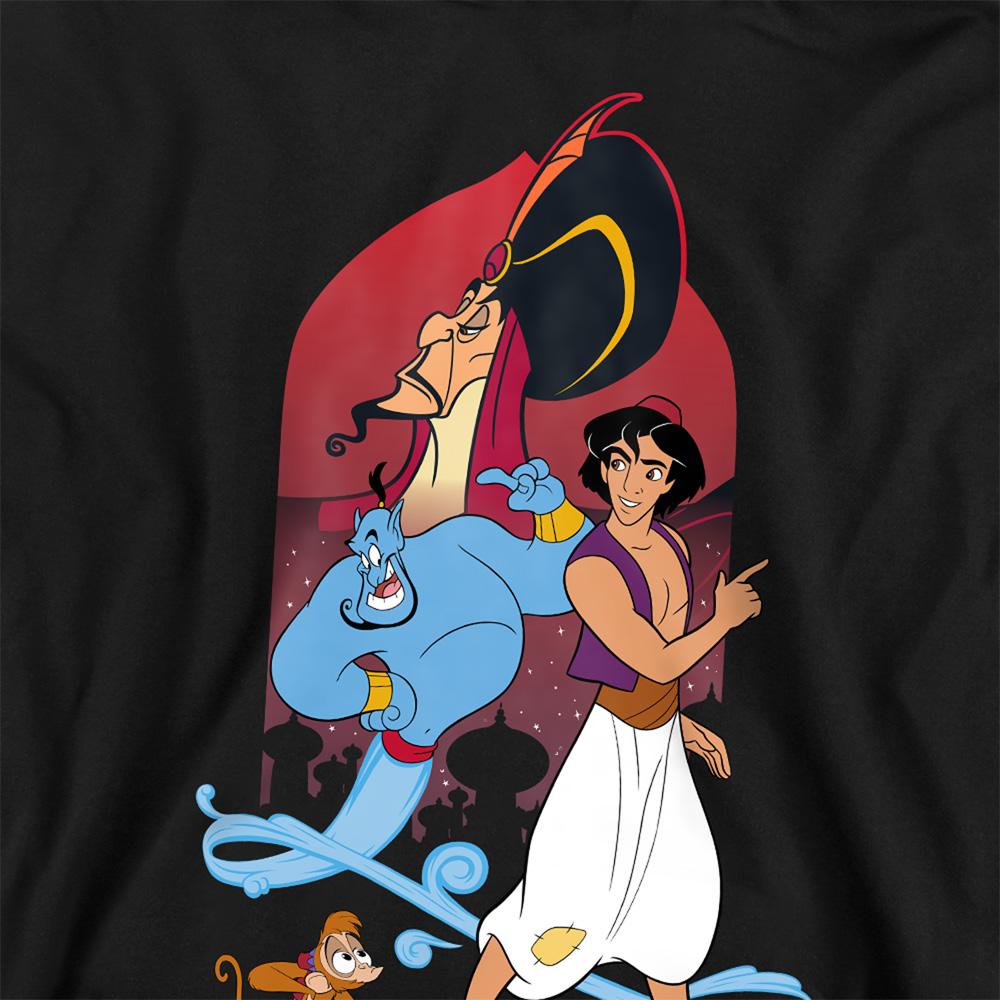 Aladdin Childrens/Kids Characters Pullover Hoodie