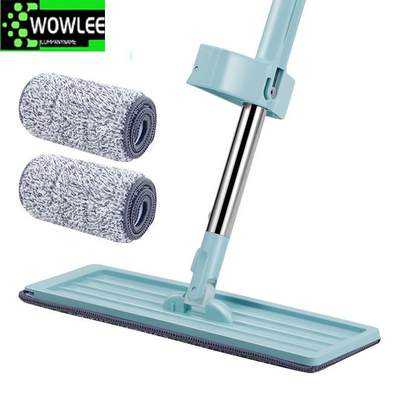 Flachmopps Wasch-Zauberreiniger, Selbstauswringender Mopp, Auspressen Haushalt, Teleskopwerkzeuge für Zuhause, Bodenreinigung
