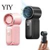 Portable Handheld Fan with Digital Display, Multi-Speed Adjustable Wind Cooling for Rechargeable Mini Outdoor Travel Commuting, USB Personal