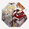 1 Stück Outdoor-Schirm mit Anime-Charakteren | Automatisches Öffnen & Schließen | Tragbares 3-fach faltbares Design | 8-Speichen-Eisenrahmen | Perfektes Geschenk für Fans, Tra