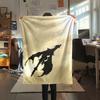 1 szt. Koc Flanelowy z Nadrukiem Skyrim, Wysoka jakość, Wygodny na Wszystkie Pory Roku, Wystrój Domu, Ciepło i Komfort, Idealny na Prezenty Świąteczne167