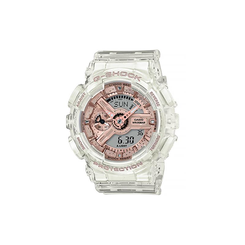 

Casio G-SHOCK Contrast Color Street Transparent Jelly Waterproof Shockproof Antimagnetic Movement Quartz Movement Resin Strap Japanese GMA-S110SR-7APR золотой