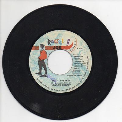 7inch Record SINGING MELODY - Heart Breaker NONE Raggedy Joe Rec 1997 Jamaica Reggae, Ska & Dub Used