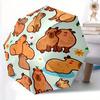 1pc Capybara Print Umbrella - 8-Rib Automatic Open/Close, Fashionable Compact Umbrella for Outdoor Adventures Yy250813199