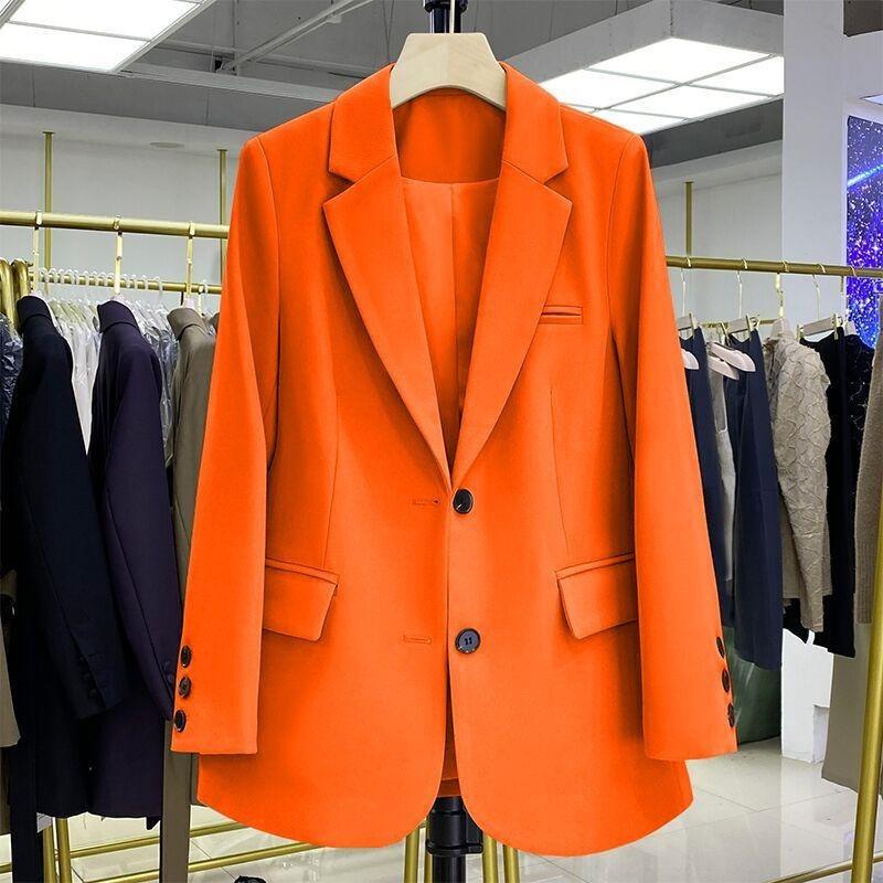 Bunte Anzugjacke Koreanischer Stil Locker und Stilvoll Neu Mittellang Lässiger Anzug Frühling und Herbst