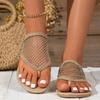 Women Slippers 2026 Summer New Flat Bottom Sandals Flip Flops Hollow Sexy Flats Bottom Slippers Slides Women Zapatos De Mujer