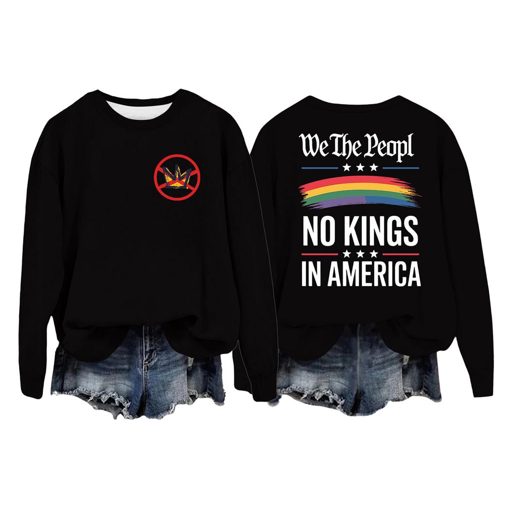 Women's Fashion Casual Long Sleeve Loose Printed Sweatshirt