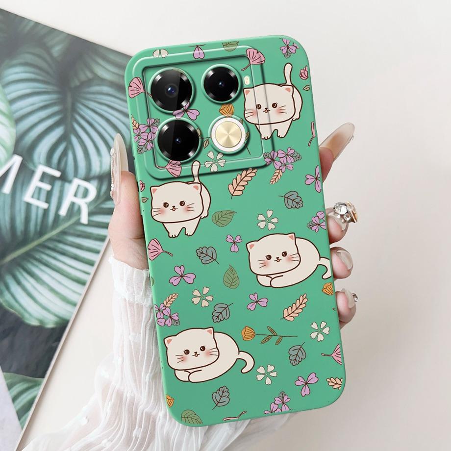 For Infinix Note 40 Pro Plus Coques Cover Luxury Liquid Silicone Soft Phone Case For Infinix Note 40 Pro 4G 5G Capa Women Style
