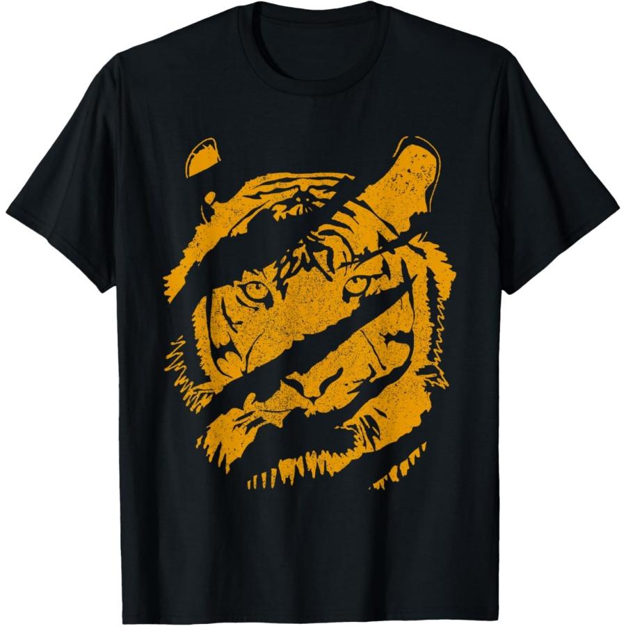 Tiger Wild Cat Claw Chinese Bengal Animals Gift Men Women Girls Kids T-Shirt S
