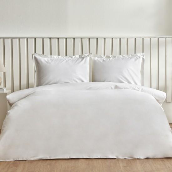 

Комплект двойного пододеяльника Karaca Home Cool Touch Stripe, белый