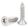 201 Stainless Steel Plum Slot Flat Head Self-Tapping Screws M2-M6