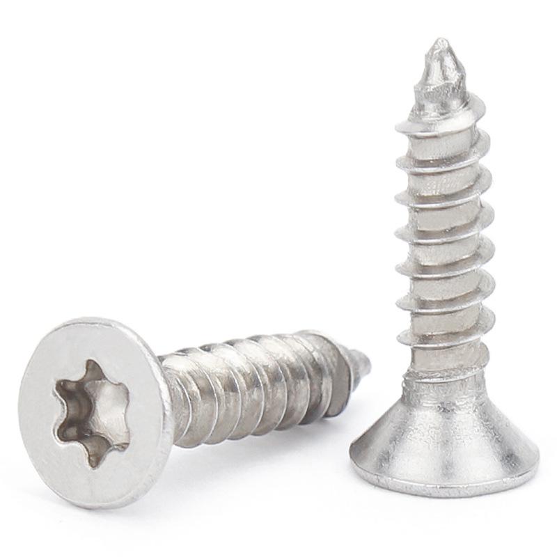 201 Stainless Steel Plum Slot Flat Head Self-Tapping Screws M2-M6