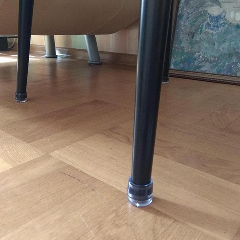 Transparent Rubber Floor Chair Anti Scratch Protector Cap Furniture Table Ferrul