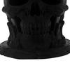 Skull Pen Holder Small Plastic Skull Makeup Brush Organizer Gothic Desk Storage Cup for Home Office Halloween Decor