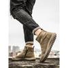 Men's Autumn-Winter Trendy Versatile Workwear Shoes, British Retro Short Boots, Wear-Resistant Mid-Top Footwear.