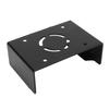 Set Top Box Mount Aluminum Alloy Rust Proof Screw Fixing Wall Bracket for IOS TV Black